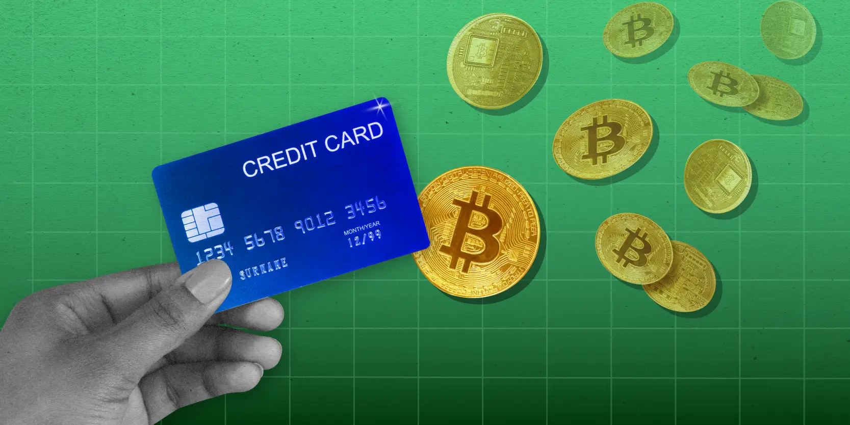 شراء بيتكوين باستخدام بطاقة ائتمان/الخصم