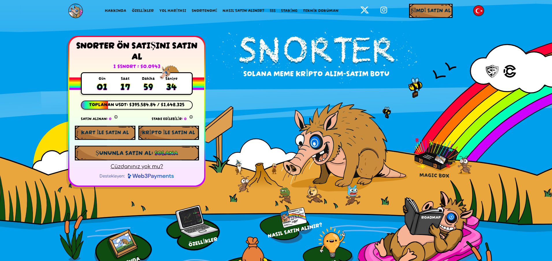 Snorter Bot Token – بوت تداول لحظي وتوزيعات مكافآت عند تحقيق معالم استخدام جديدة