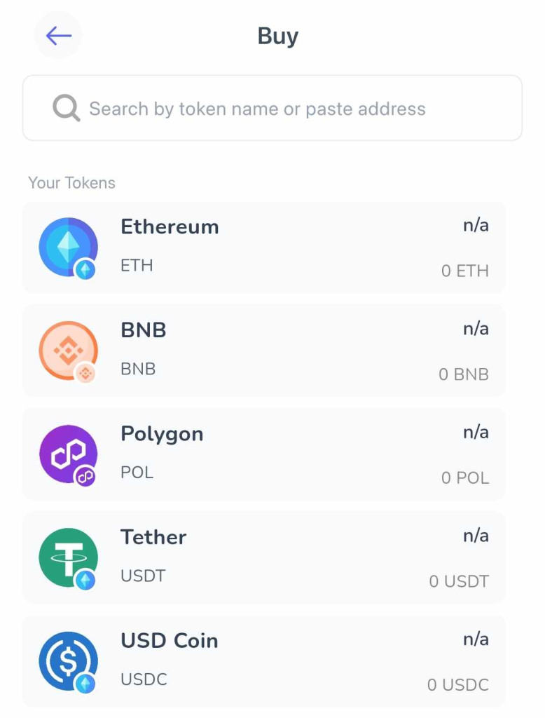 الرموز المدعومة للاستثمار في اكتتاب العملات الرقمية