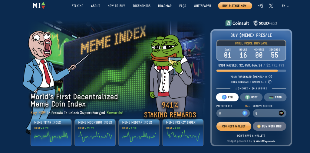 Meme Index - Диверсифицирано портфолио от меме монети