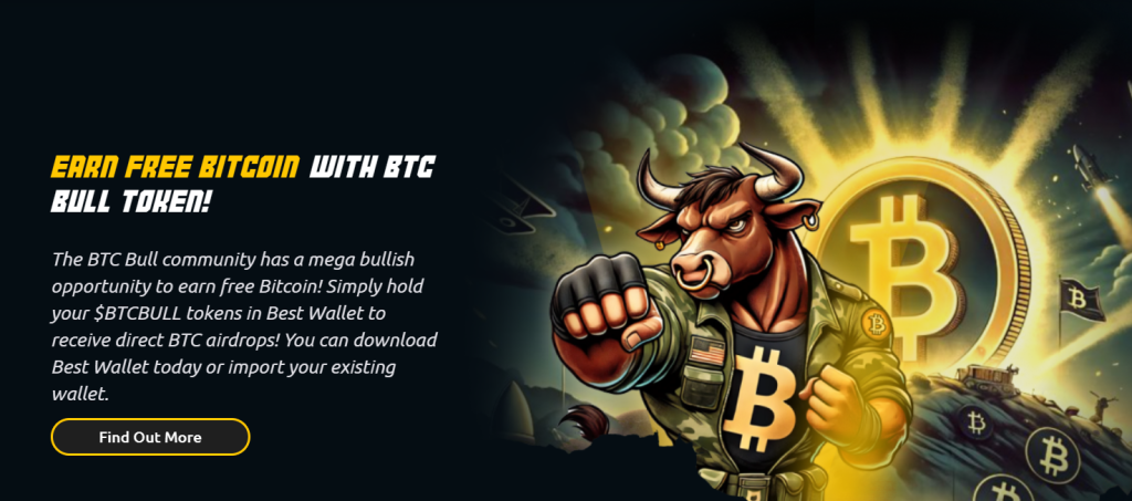 BTC Bull Token -Най-добрата предпродажба за Bitcoin Еърдропи