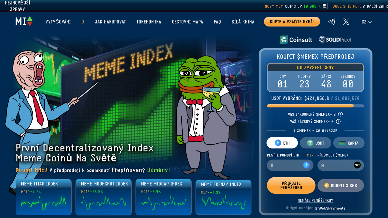 meme index - nejlepší kryptoměny k investici