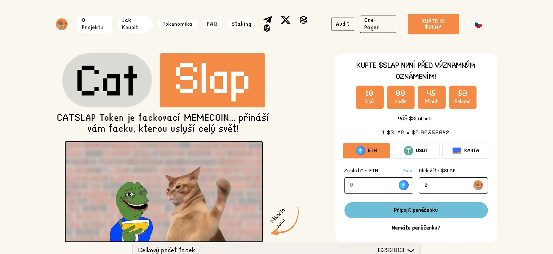 catslap - nejlepší meme coiny ke koupi