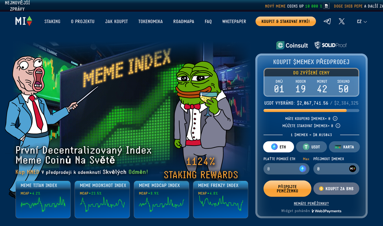 meme index - nejlepší altcoiny