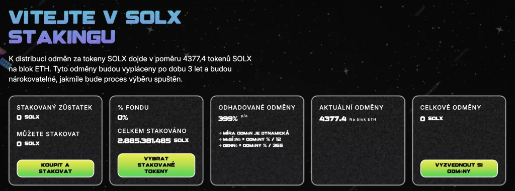 jak koupit solaxy - staking