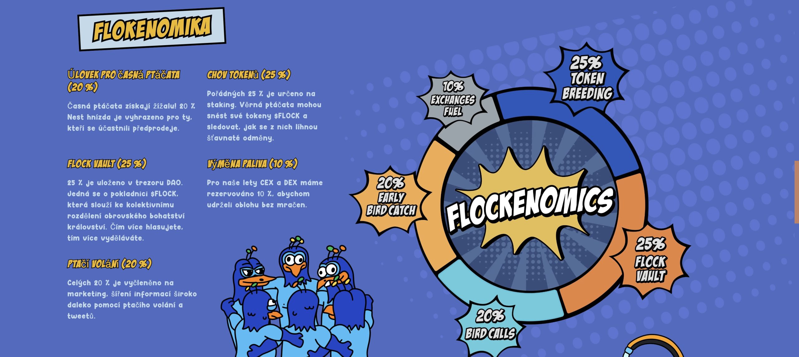 Flockenomika - tokenomika - projektu