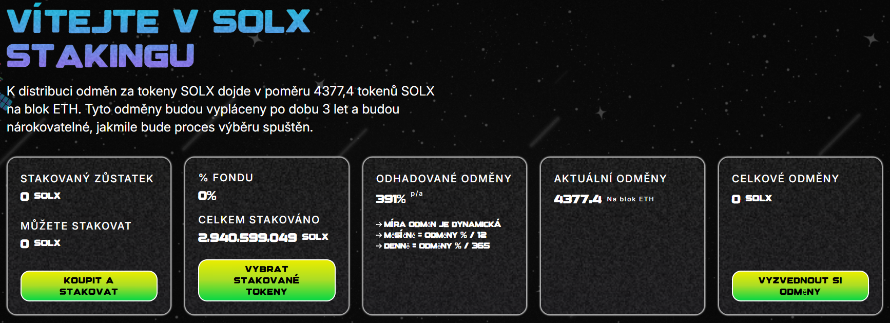 Solaxy Staking