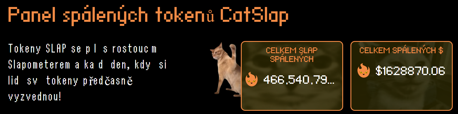 Pálení tokenů CatSlap