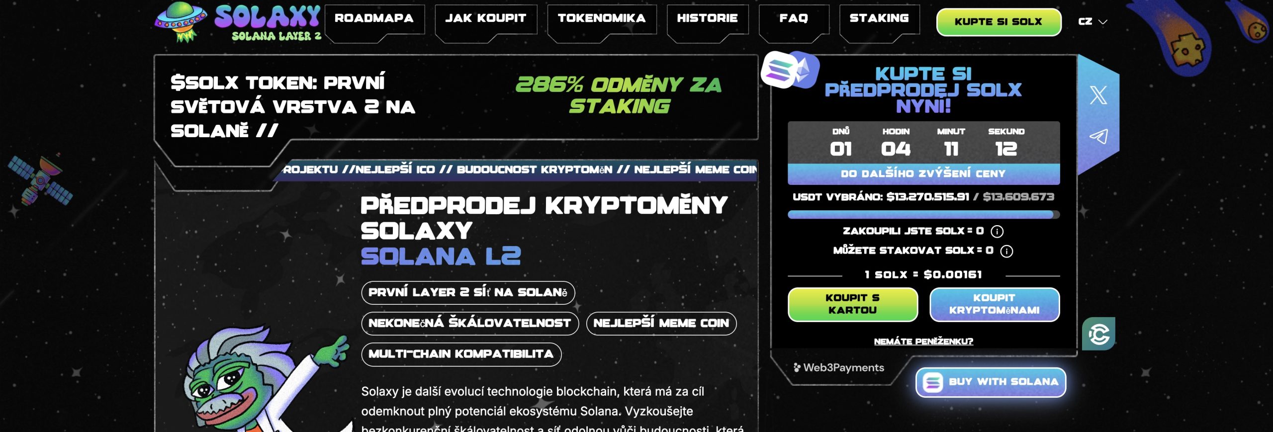 Předprodej Solaxy