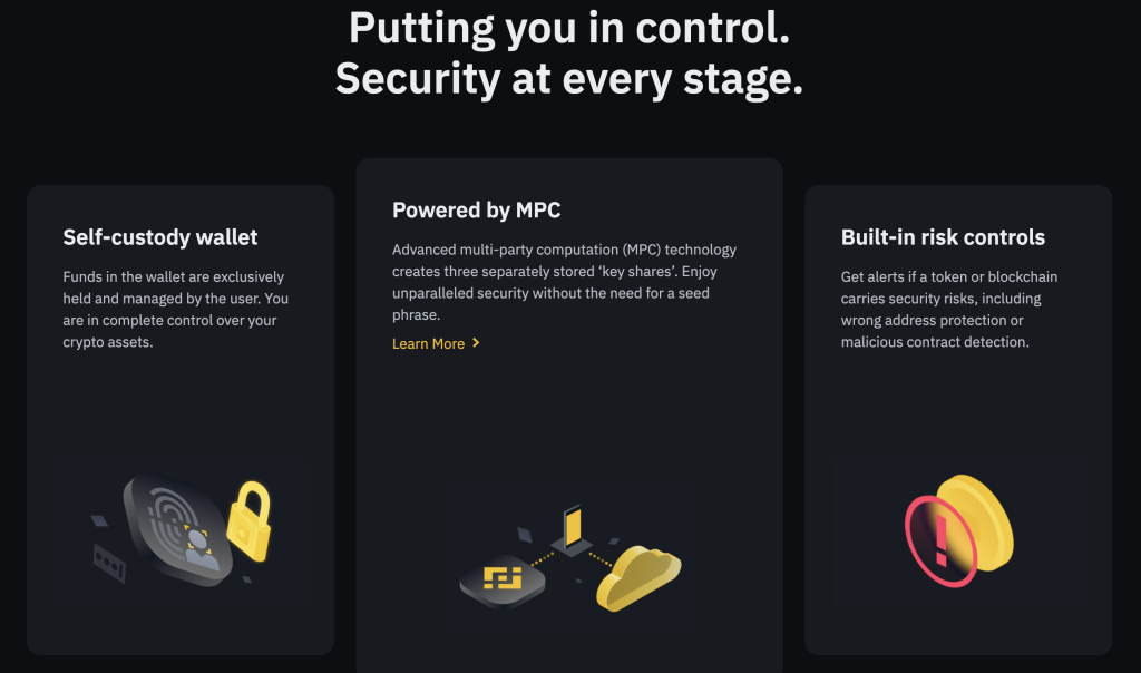 Vlastnosti Binance