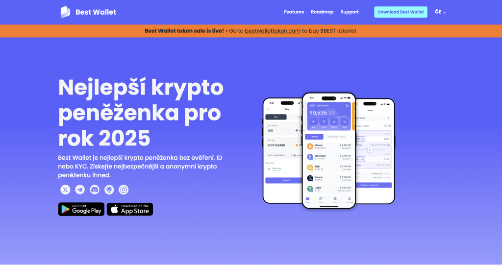Best Wallet - burza bez KYC