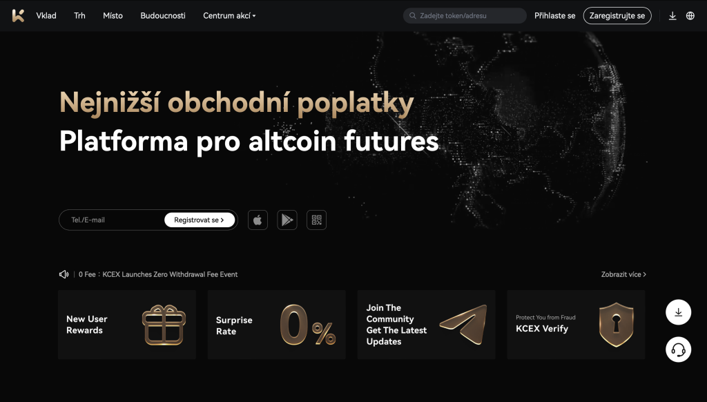 KCEX - burza bez KYC