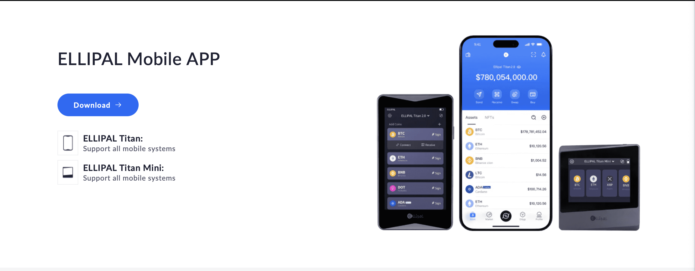 Mobilní aplikace Ellipal