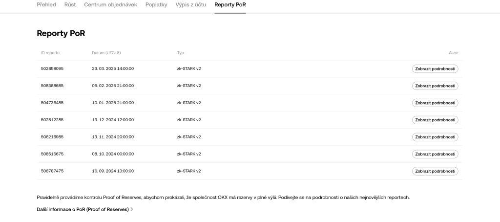 OKX proof of reserves