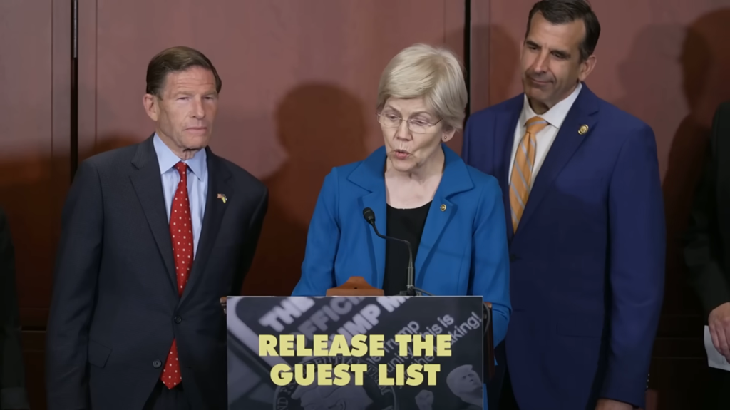 Chris Murphy s kolegy a protesty proti Trumpovo večeři s investory do kryptoměny $TRUMP