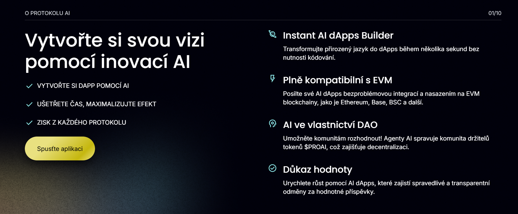 Kryptoměny s největším potenciálem - Protokol AI