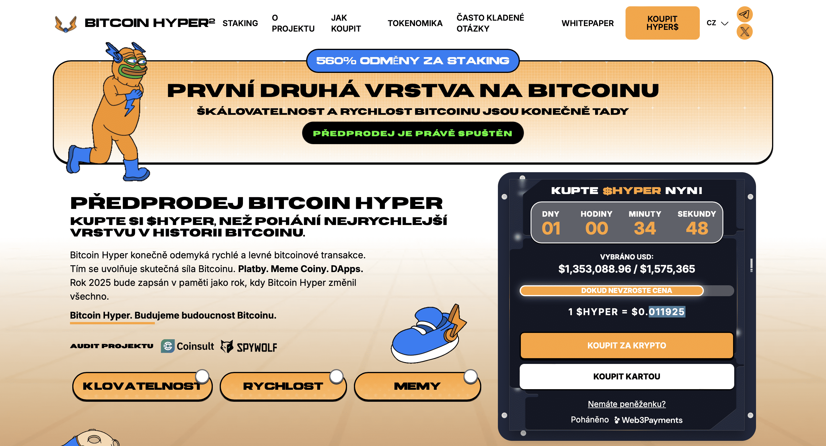 Předprodej tokenu $HYPER