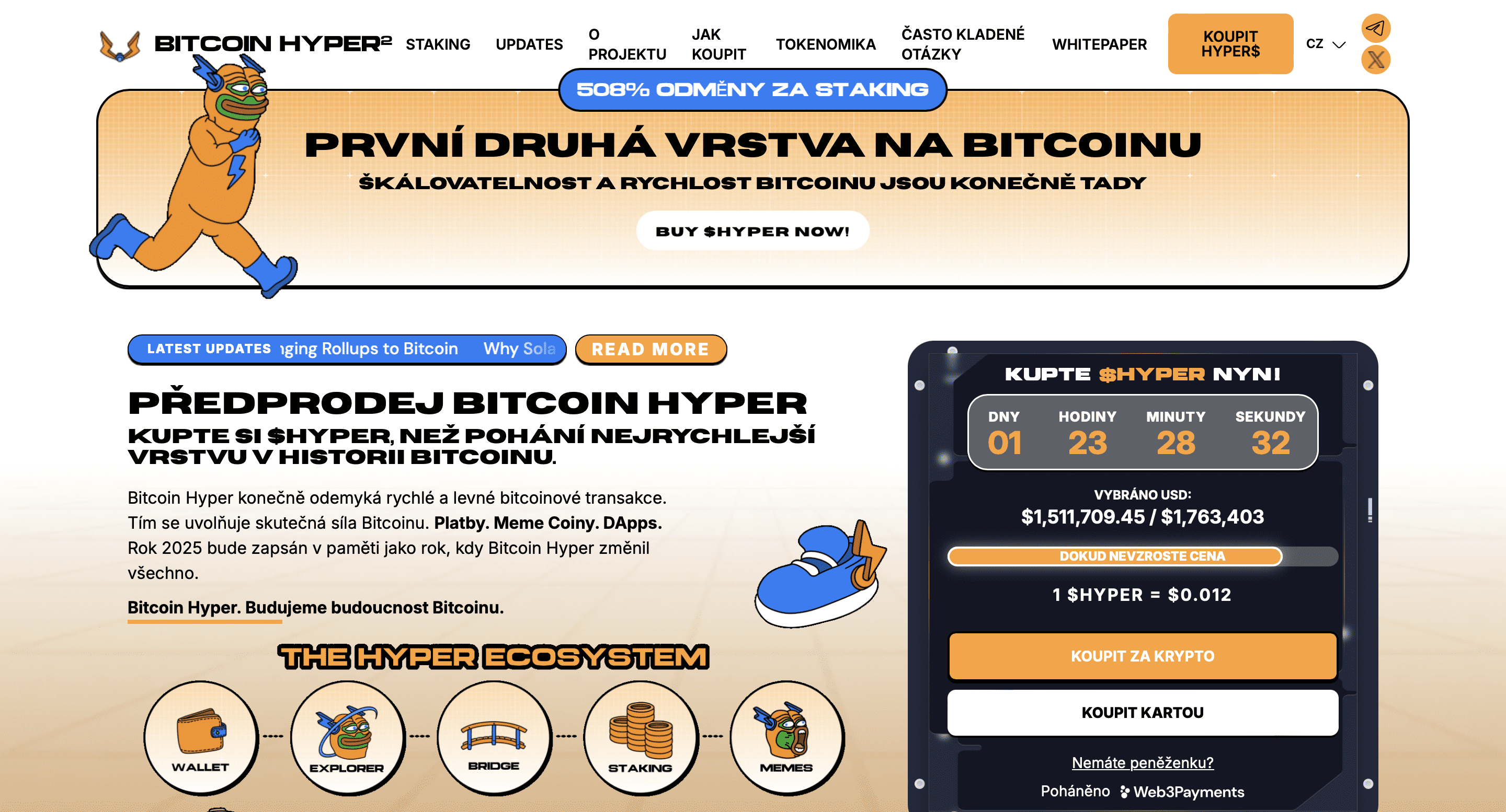Kryptoměnový předprodej bitcoin hyper