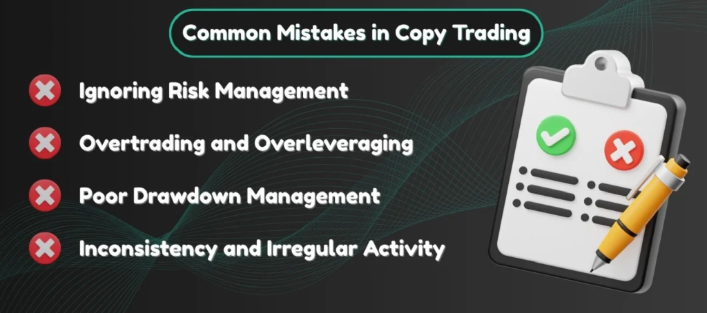 Časté chyby při používání funkce Copy trading