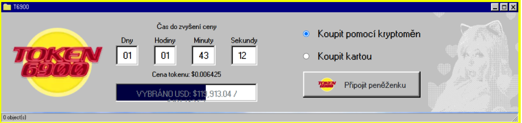 Cena tokenu a postup předprodeje
