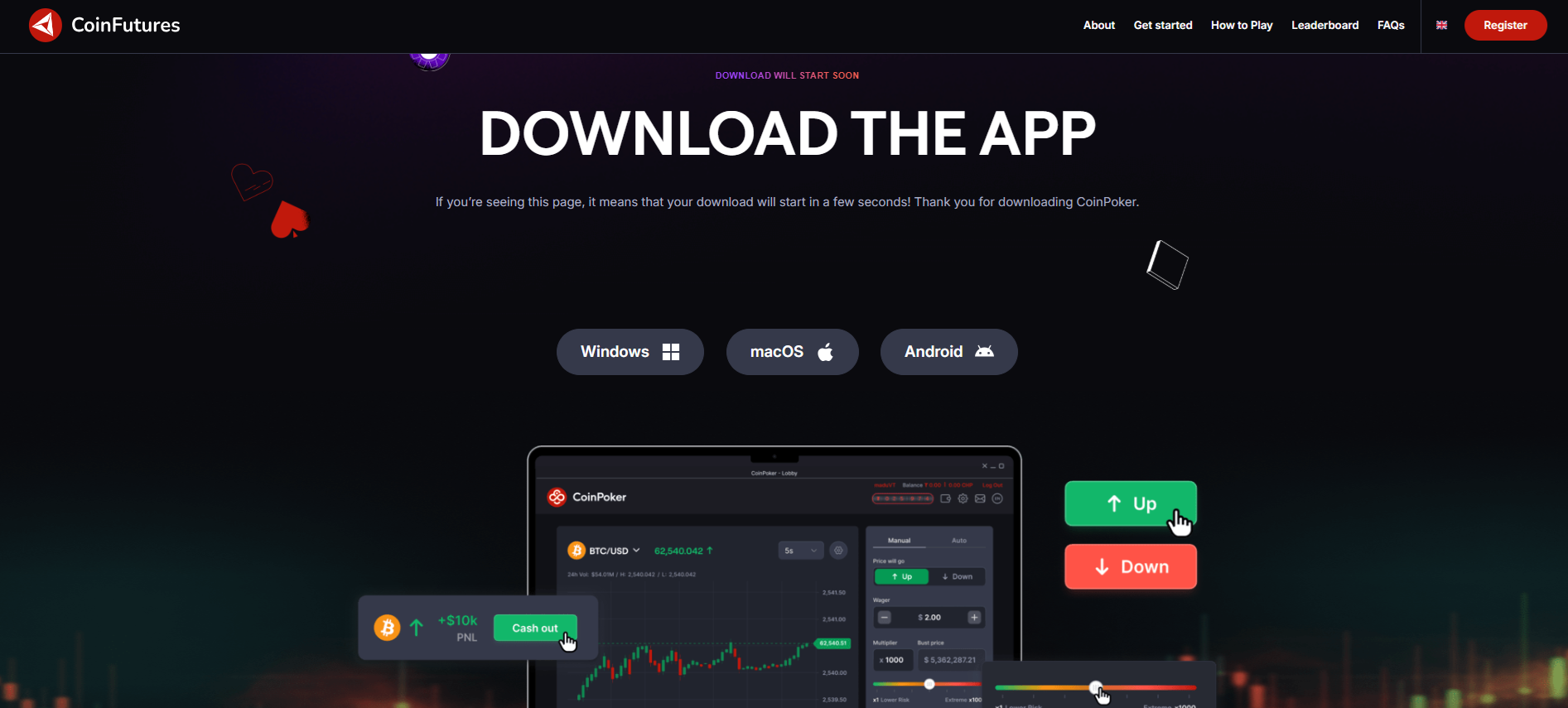 Stažení aplikace CoinFutures