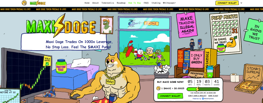 Oficiální web Maxi Doge
