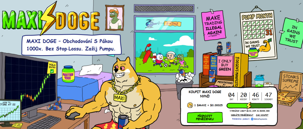 maxi doge meme coin ke stakingu