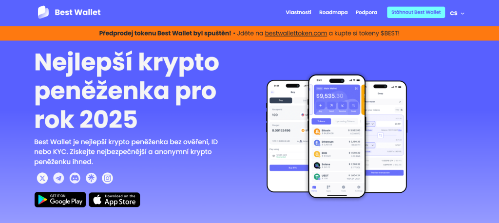 Oficiální stránky Best Wallet