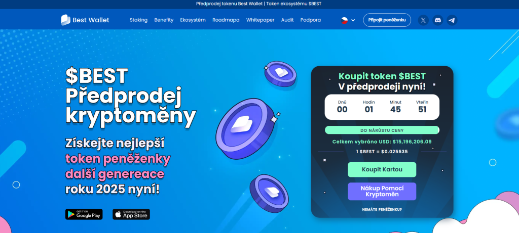 Oficiální web Best Wallet Tokenu
