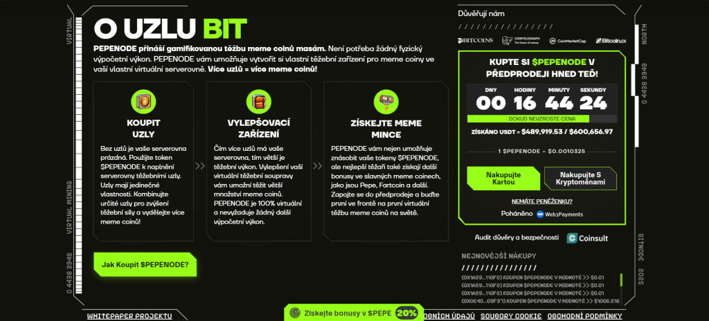 O projektu jak koupit pepenode