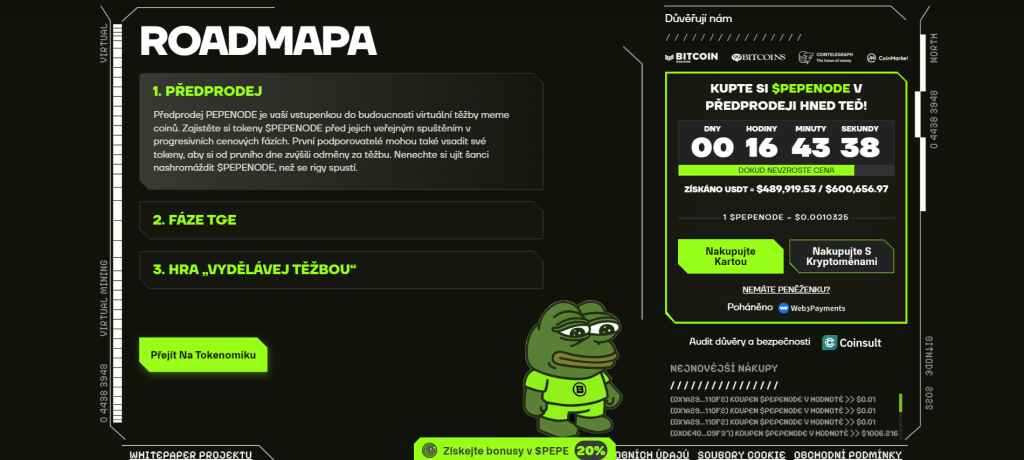 Roadmapa jak koupit pepenode
