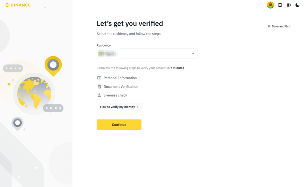 Ověření KYC na Binance