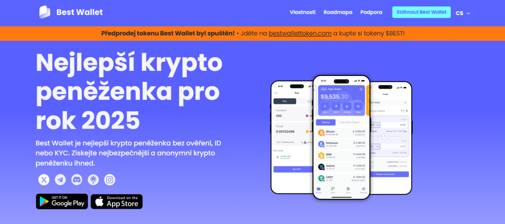 Solana peněženka Best Wallet