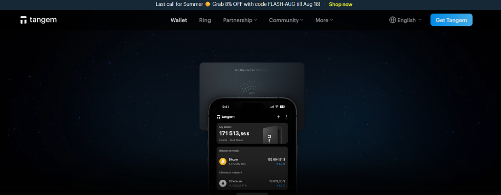 Solana peněženka Tangem Wallet
