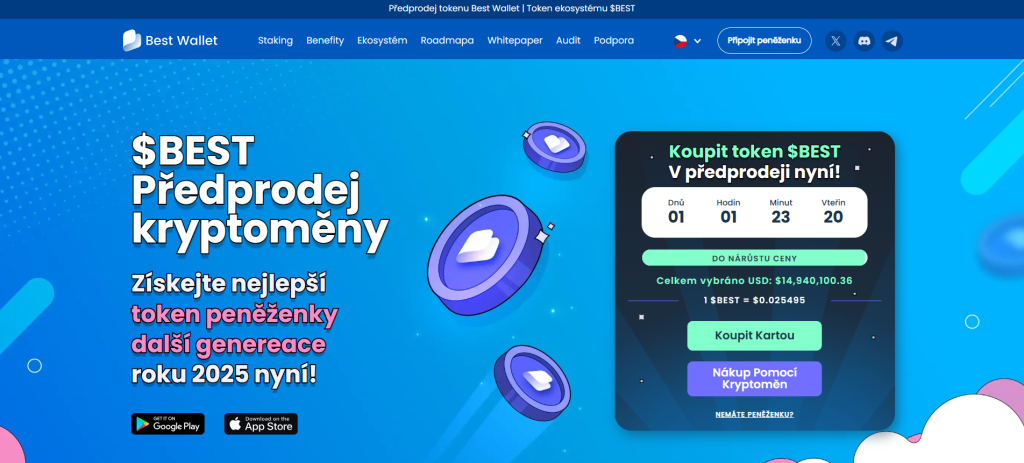 Oficiální web Best Wallet Tokenu - altcoiny