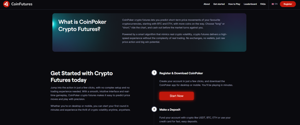 Burza s futures predikcemi CoinFutures