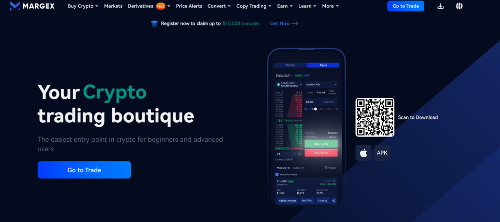 Margex homepage