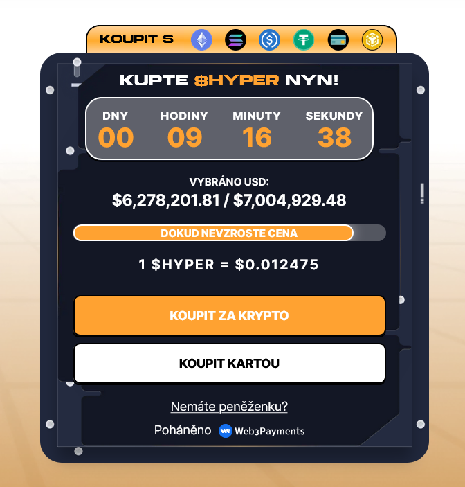 bitcoin hyper předprodej