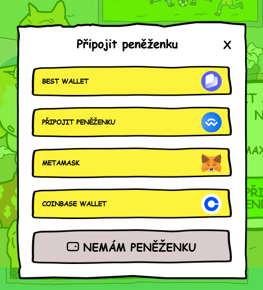 maxi doge připojení peněženky