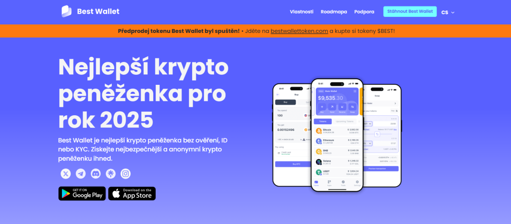 Krypto peněženka Best Wallet