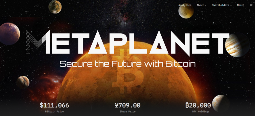 Krypto akcie Metaplanet