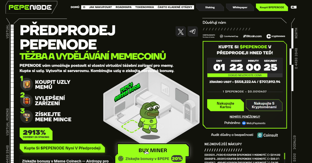 Stránky projektu PEPENODE