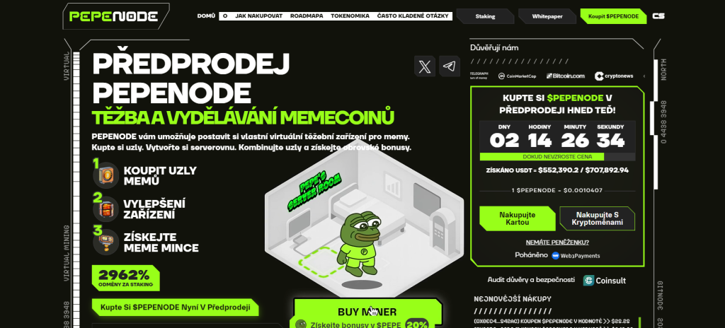 PEPENODE předprodej - Ethereum