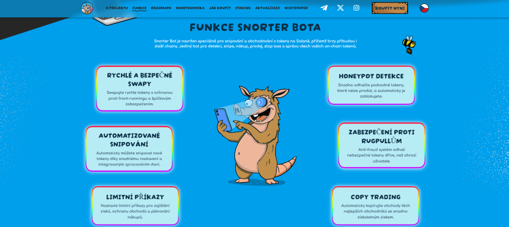 Snorter bot funkce - altcoiny