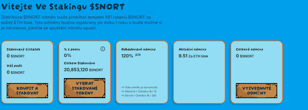 Staking Snorter Tokenu