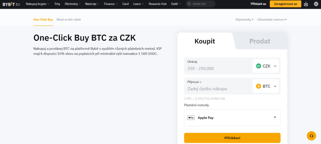 Bybit one click nákup