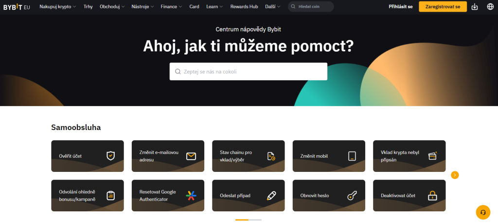 Bybit zákaznická podpora