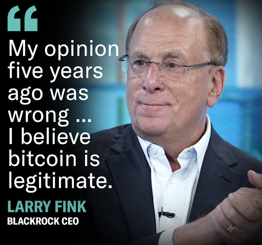 Larry fink bitcoin komentář