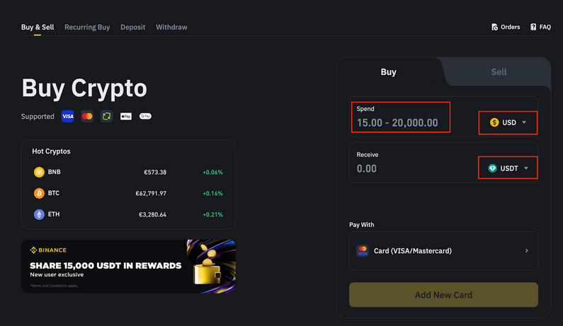 binance nákup kryptoměny
