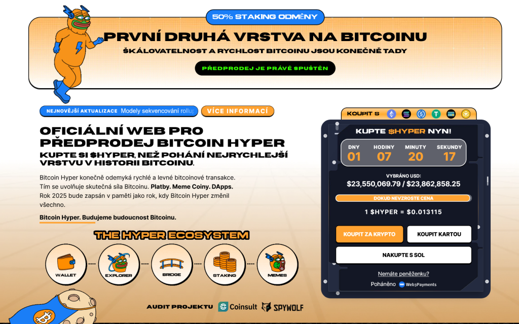 bitcoin hyper předprodej